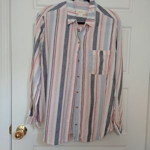 Maeve Women's Long Sleeve Button Front Shirt